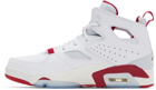 Nike Jordan White & Red Flight Club '91 Sneakers