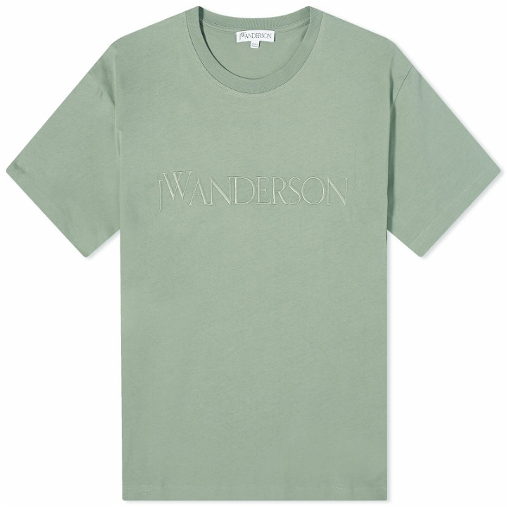 Photo: JW Anderson Men's Logo Embroidery T-Shirt in Green