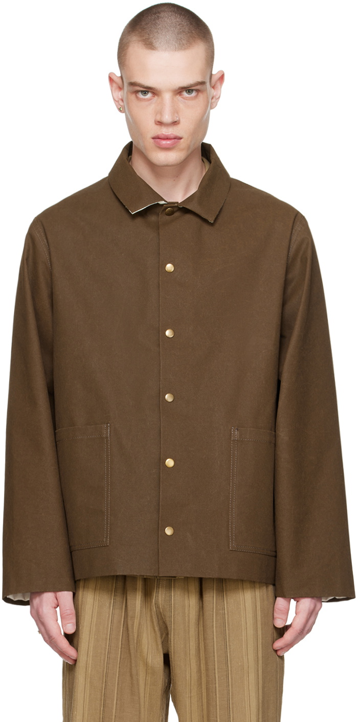 Photo: XENIA TELUNTS Brown Olive Jacket