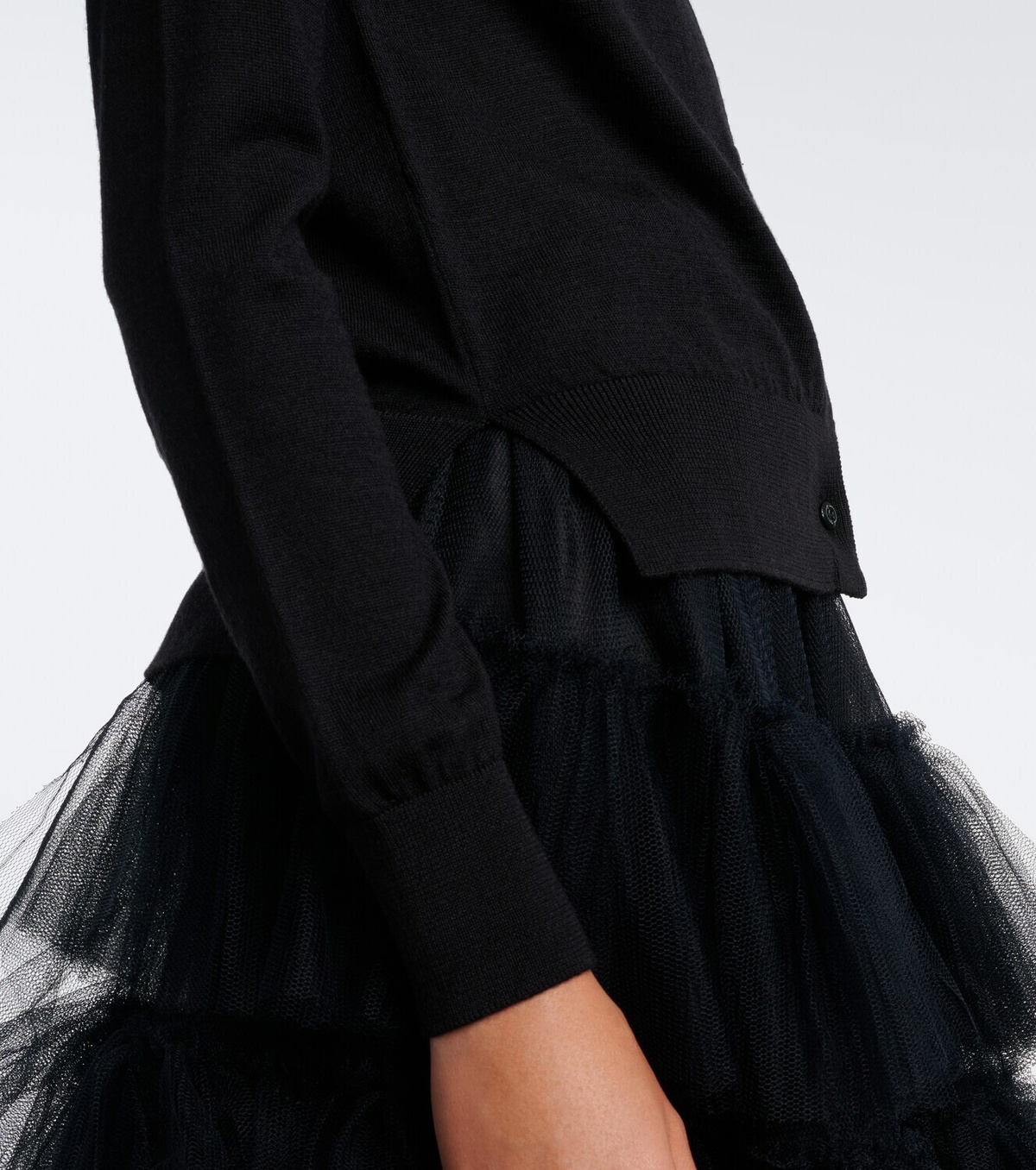 Simone Rocha Embellished wool and silk cardigan