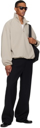 Fear of God ESSENTIALS Taupe Sporty Half-Zip Jacket