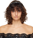 Versace Black Studded Headband