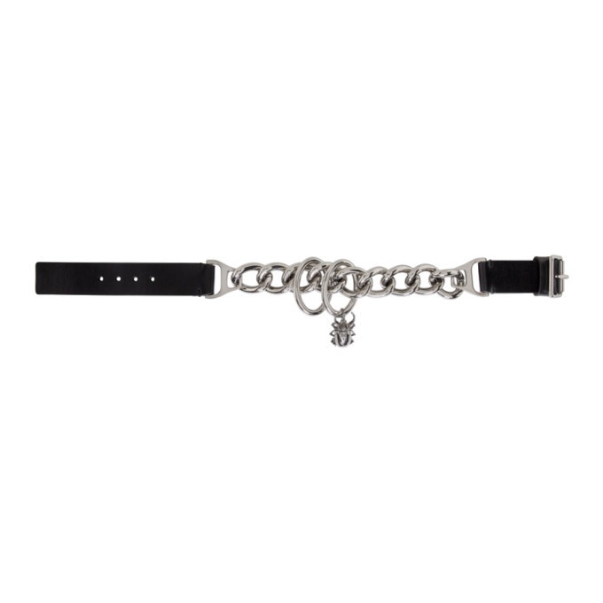 Photo: Alexander McQueen Black Chain and Leather Choker