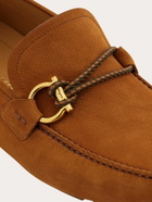 Ferragamo Mens Gancini ornament driver in Brown
