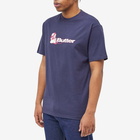 Butter Goods Men's Crayon Logo T-Shirt in Navy