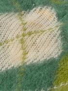 Marni - Argyle Mohair-Blend Sweater - Green