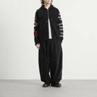 MASTERMIND WORLD Men's Multi Patched Zip-Up Hoodie in Black