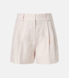 Blazé Milano Selle pleated linen shorts