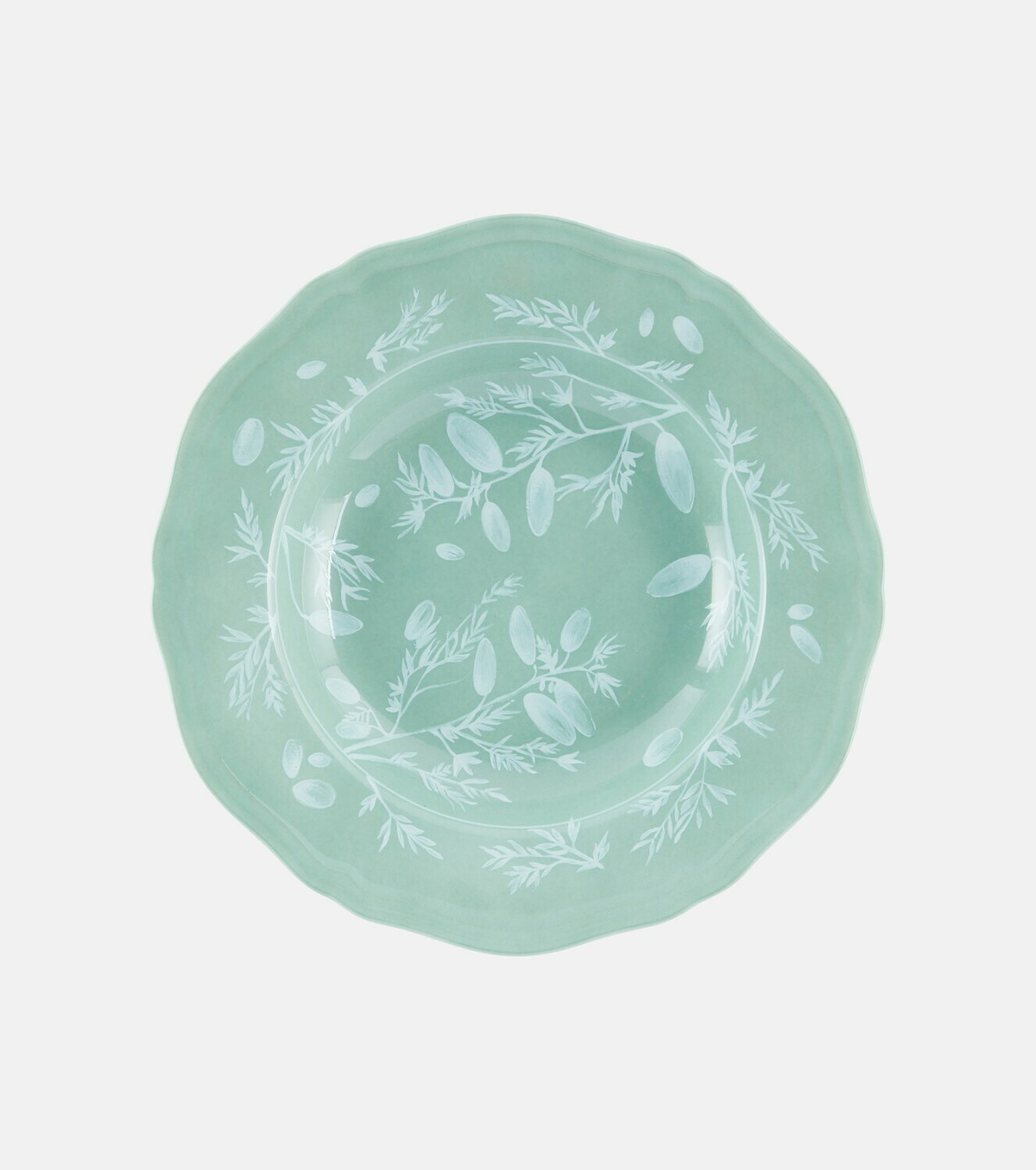 Cabana x Ginori 1735 floral porcelain soup plate
