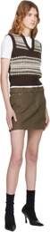 A.P.C. Green Mini Skirt