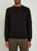 C.P. Company Logo Cotton Sweatshirt Black