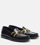 McQueen Wishbone leather loafers