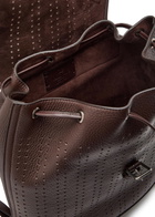 Valentino Garavani Antibes Perforated Leather Backpack - Brown - One Size