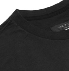 rag & bone - Bleached Logo-Print Slub Cotton-Jersey T-Shirt - Black