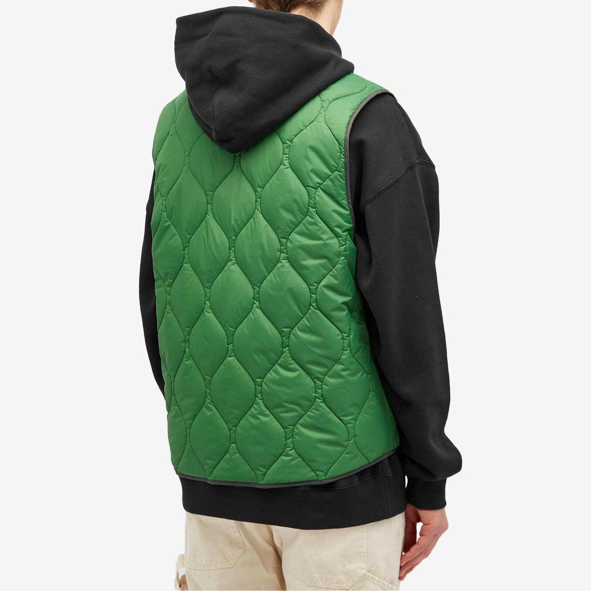 Awake NY Men's Quilted Vest in Green