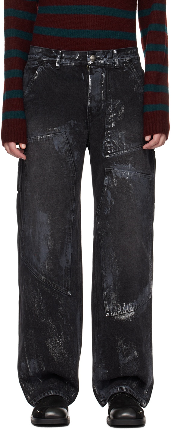 Photo: Andersson Bell Black Coated Jeans