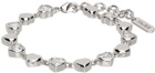 Numbering Silver #5920 Heart Stone Bracelet
