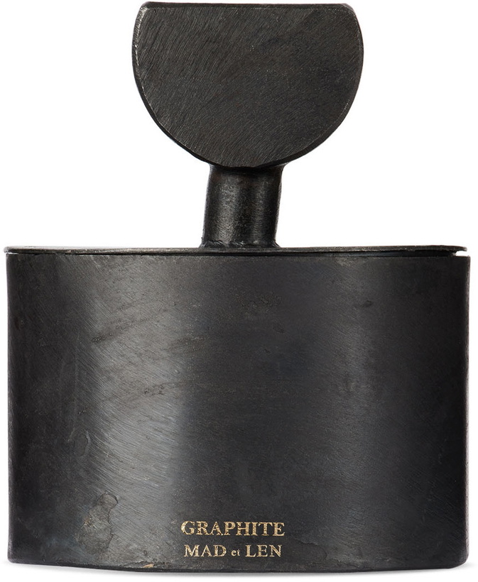 Photo: MAD et LEN Black Demi-Lune Totem Graphite Candle