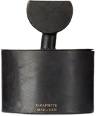 MAD et LEN Black Demi-Lune Totem Graphite Candle