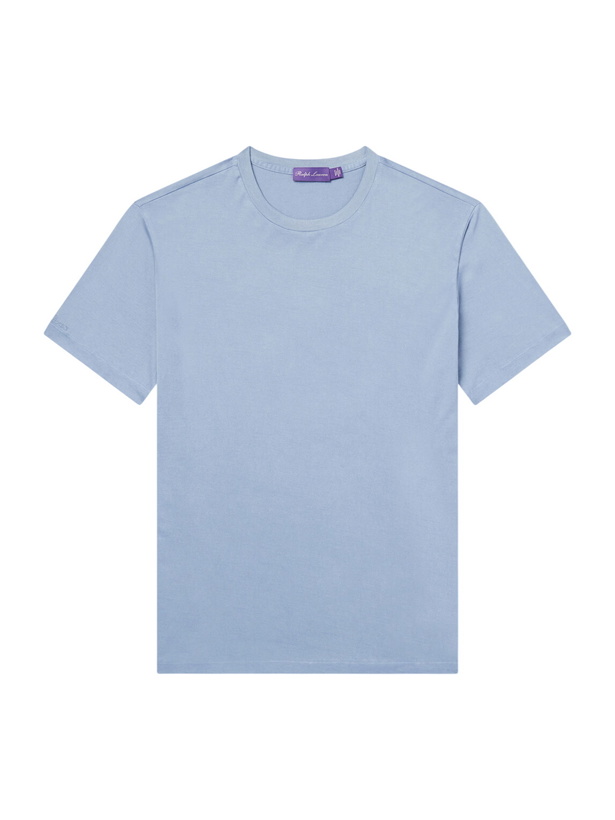 Photo: Ralph Lauren Purple label - Cotton-Jersey T-Shirt - Blue