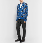 Gucci - Disney Intarsia Wool and Alpaca-Blend Cardigan - Blue