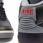 Air Jordan Men's 2 Retro Sneakers in Black/Cement Grey/Red/Sail