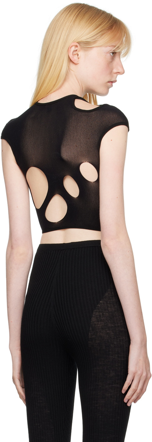 Rui Black Cutout T-Shirt