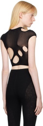 Rui Black Cutout T-Shirt