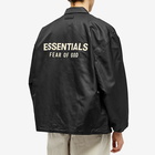 Fear of God ESSENTIALS Men's Coaches Jacket in Jet Black