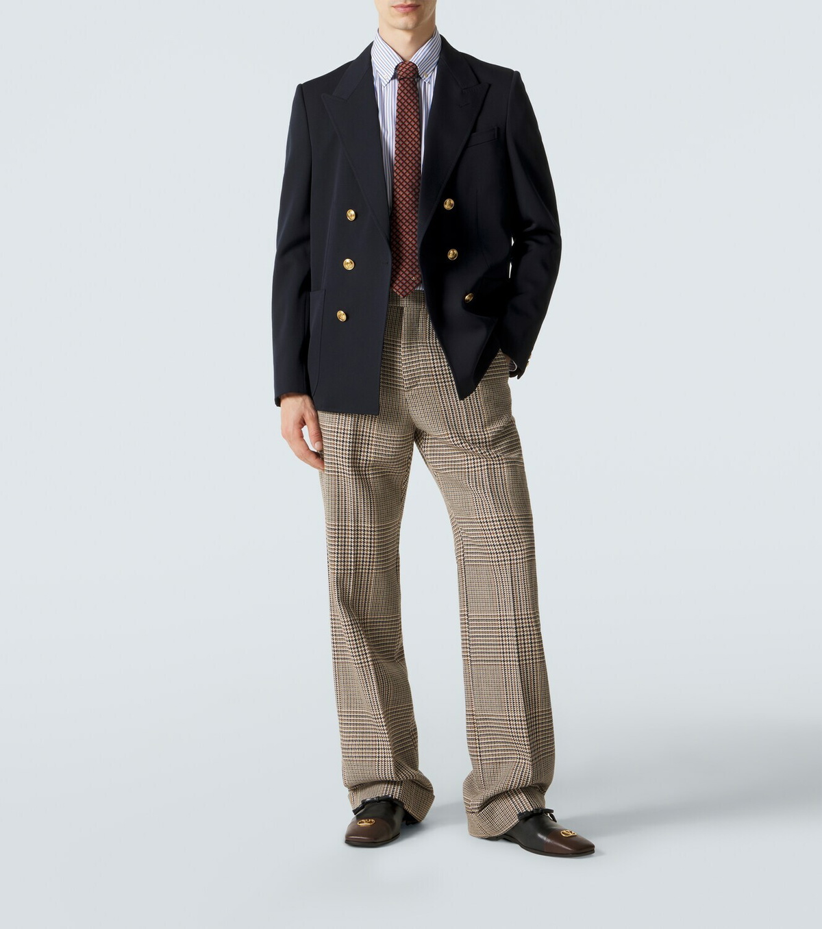 Valentino Double-breasted virgin wool blazer