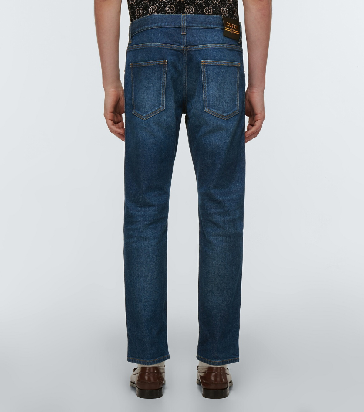 Gucci - Mid-rise tapered jeans