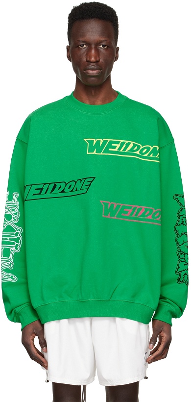 Photo: We11done Green Cotton Sweatshirt