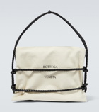 Bottega Veneta - Leather-trimmed logo tote bag