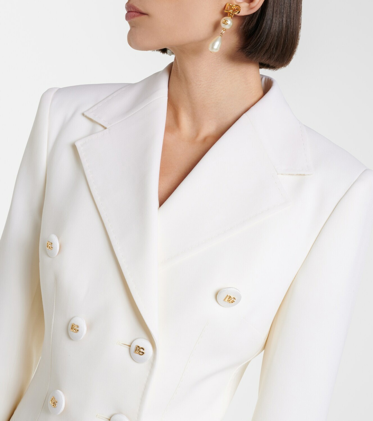 Dolce&Gabbana Double-breasted wool-blend blazer