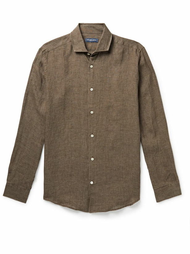 Photo: Frescobol Carioca - Antonio Linen Shirt - Brown