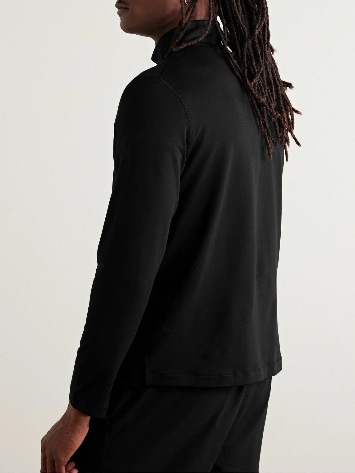 Lululemon - Slim-Fit Stretch Recycled-Jersey Half-Zip Top - Black