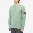 Stone Island 40th Anniversary Boucle Mock Neck Knit in Sage