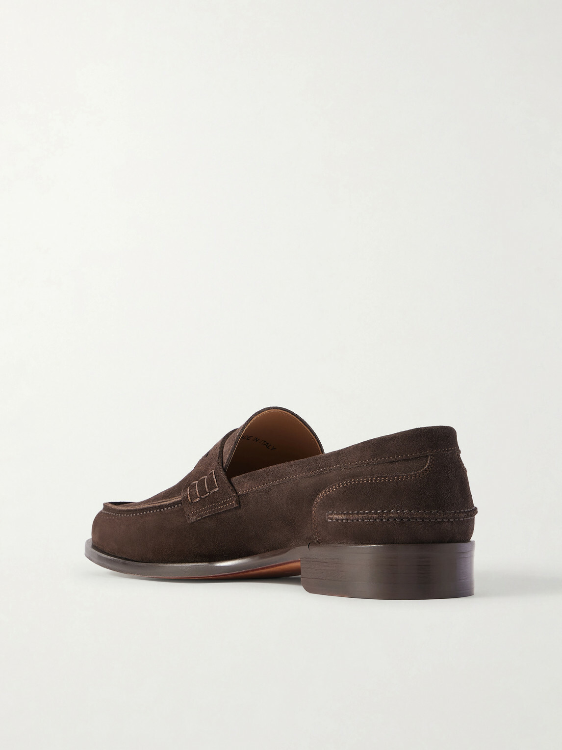 Mr P. - Split-Toe Suede Penny Loafers - Brown