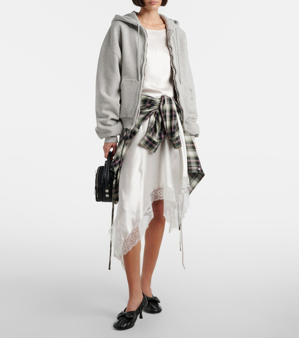 Acne Studios Faye cotton fleece zip-up hoodie