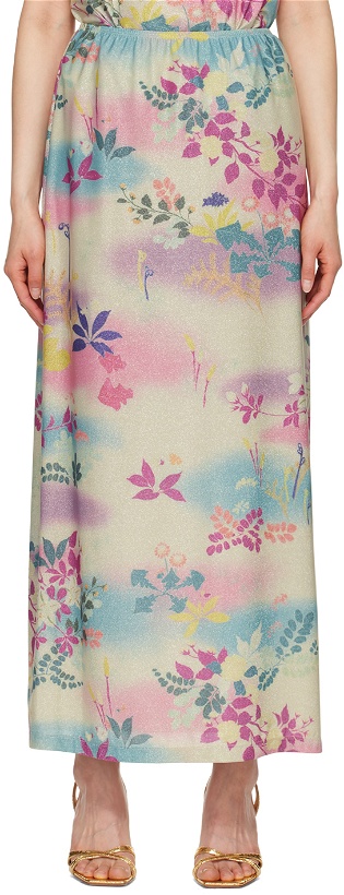 Photo: Anna Sui Multicolor Atlantis Garden Maxi Skirt