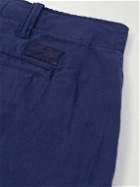 Polo Ralph Lauren - Straight-Leg Linen and Cotton-Blend Shorts - Blue