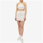 1017 ALYX 9SM Women's Buckle Cropped Halter Top in White
