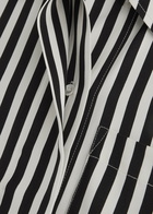 Day Birger ET Mikkelsen Noe Striped Satin Midi Shirt Dress Black