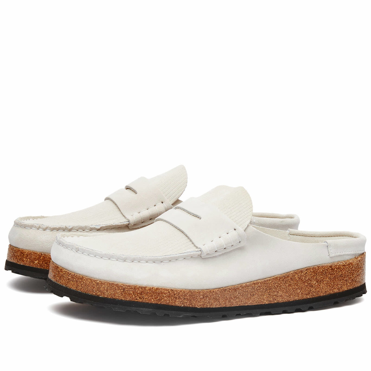 Birkenstock White Leather Slip-On Men\'s Loafers Birkenstock Boston Pro - White Leather – Lenny main image 3