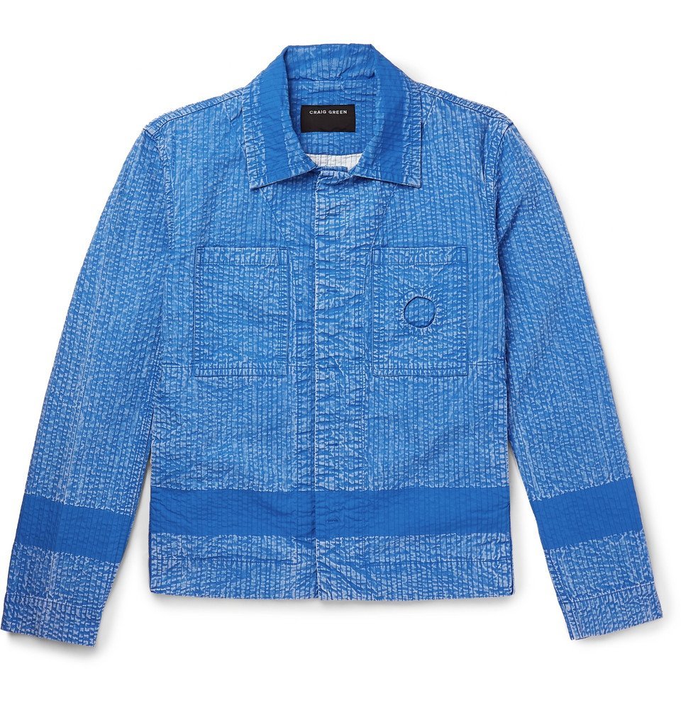 Craig Green - Acid-Washed Cotton Jacket - Blue Craig Green