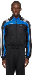 Martine Rose Black & Blue Shrunken Track Jacket