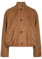 Simkhai Marley Suede Jacket Camel