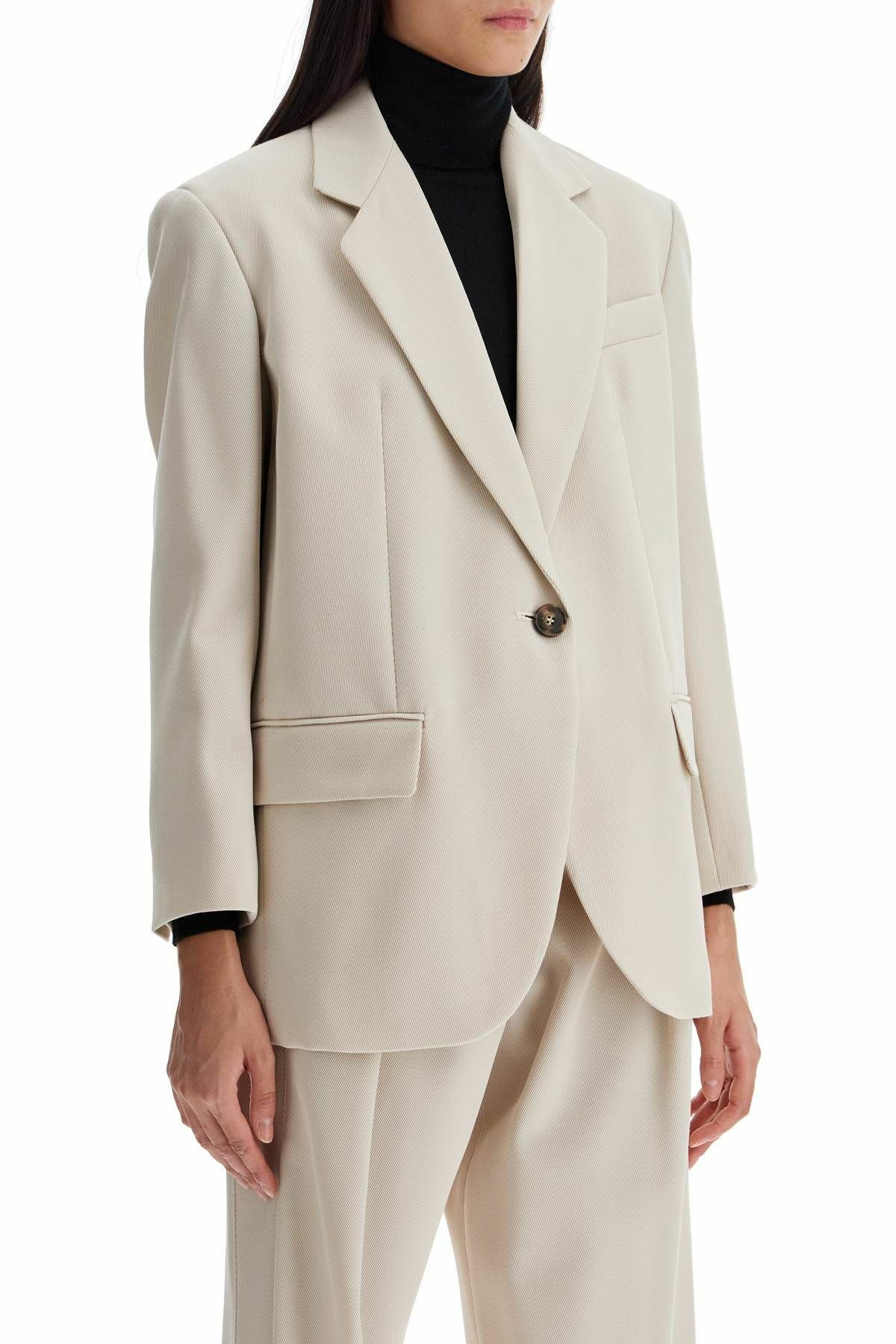 Max Mara Beige Fleece Wool Blazer main image 1