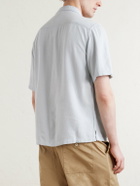 Aimé Leon Dore - Embroidered Linen-Blend Shirt - Blue