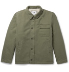 NN07 - Rock Faux Shearling-Lined Cotton-Canvas Jacket - Green